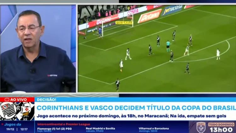 2025/12 — Flávio Prado Dispara: Corinthians E Vasco ‘mereciam Mais Cair Do Que Chegar à Final Da Copa Do Brasil’ Após Empate Sem Gols
