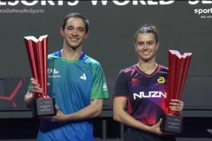 Calderano E Takahashi: Dupla Brasileira Conquista Título Inédito No Grand Smash De Singapura E Quebra Hegemonia Asiática No Tênis De Mesa