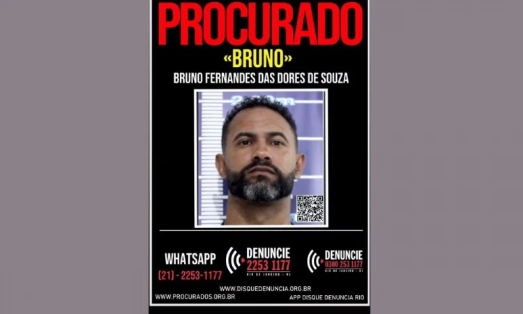 Disque Denúncia Emite Cartaz De Procurado Para Ex Goleiro Bruno Após Revogação De Liberdade Condicional