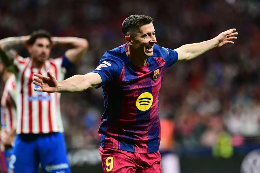 Lewandowski Brilha No Final: Barcelona Vence Atlético De Madrid (2 1) Em Jogo Eletrizante E Encaminha Título Da La Liga
