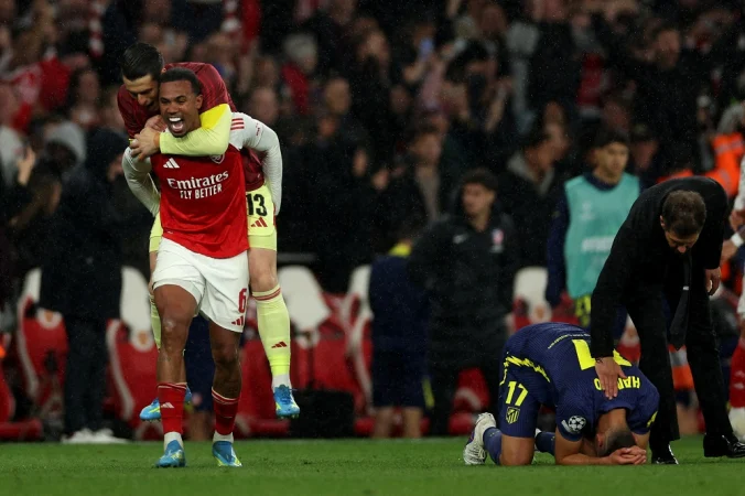 Arsenal Vence Atlético De Madrid Com Gol Decisivo De Saka E Garante Vaga Na Grande Final Da Champions League, Quebrando Jejum De 18 Anos